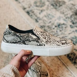 Platform Snakeskin Sneakers